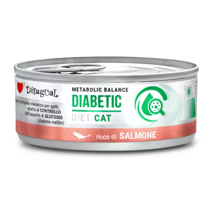 Disugual Diet Cat Húmedo Salmón – Alimento para Gatos Diabéticos 85gr - 1