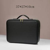 Nueva Bolsa De Maquillaje Para Mujer De Cuero PU Impermeable Gran Capacidad De Almacenamiento Estuche De Viaje Para Cosméticos - details 11