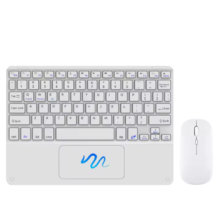 Teclado Bluetooth Para Tablet Y Smartphone Con Touchpad Teclado Mouse Inalámbrico Para IOS Android Windows Compatible Con iPad Por CASEPOKE - 1