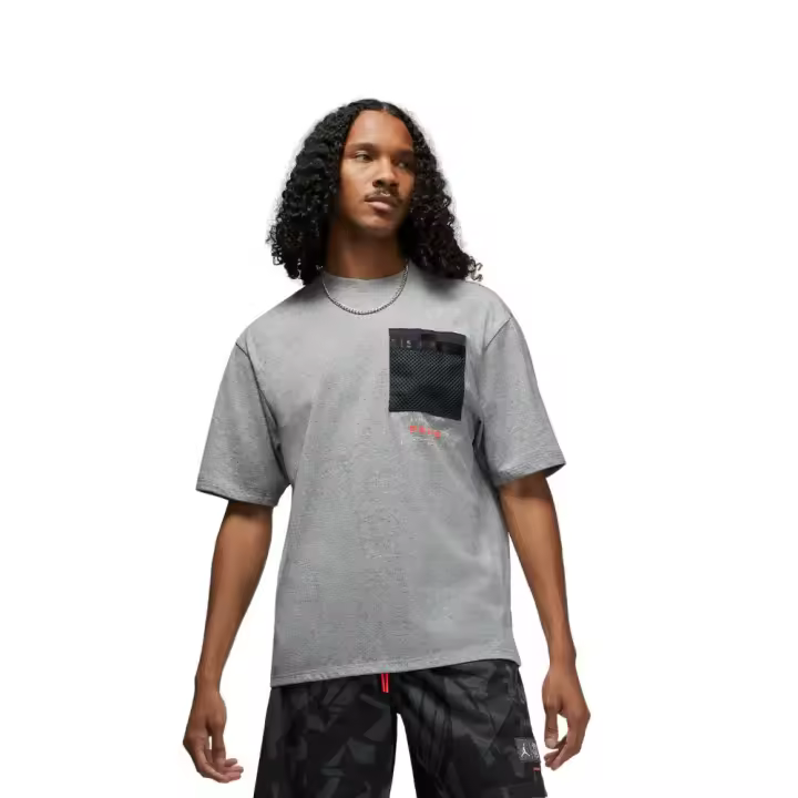 Camiseta Nike Jordan Paris Saint-Germain Gris Oversize Dm3102-010 - 1