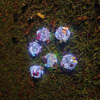 Outdoor Solar Lights, Colorful Garden Lights with Butterflies, Hanging Round Ball Lamp, Waterproof Woven Lamp Decorative Night Lights (ZYH) Multicolor - details 1