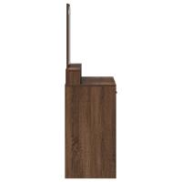 Mesa de Maquillaje vidaXL con Cajones de Madera de Roble Marrón 79x41x140 cm - details 4