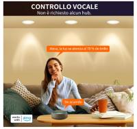 Foco Empotrable LED Techo RGB Blanco Cálido Inteligente de marca Dusktec, 10W 1000LM, Luces Ojos de Buey LED para Techo Colores Bluetooth, Downlight Smart Regulable para Dormitorio Baño, Compatibles con Alexa ( 4 Unidades ) - details 3