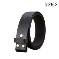 Cinturón De PU Para Hombres Y Mujeres Sin Hebilla Que Se Puede Cambiar Con Diversos Patrones Multicolor Ancho 3.8 Cm - details 5