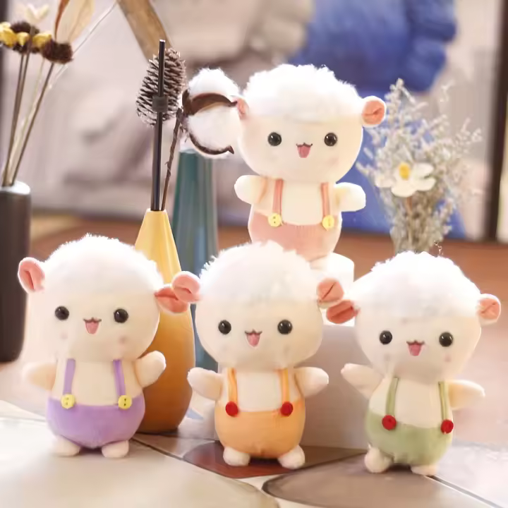 Juguete De Masticar Duradero Para Perros Diseño De Oveja Juguete De Peluche Para Masticar Y Divertirse Para Mascotas - 1