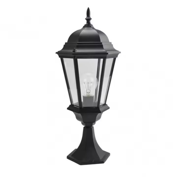 FABRILAMP Sobremuro Exterior Aluminio Regulus Negro 56x23x23 Cm IP44 - 1