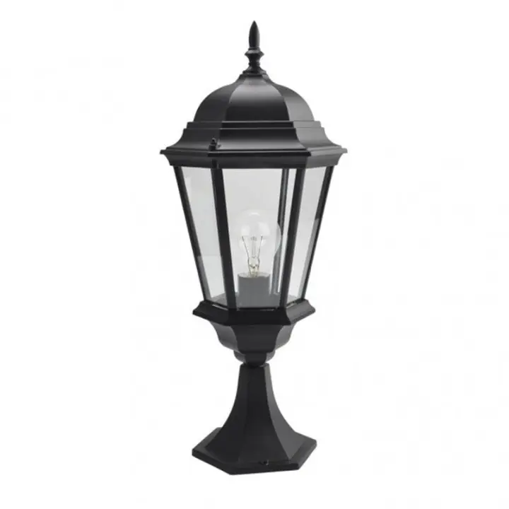 FABRILAMP Sobremuro Exterior Aluminio Regulus Negro 56x23x23 Cm IP44 - 1