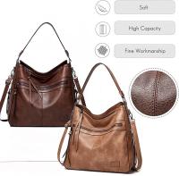 Bolsos de marca de diseño para Mujer, bolsos femeninos para Viajes, Fin de Semana, al Aire Libre, Bolso de Mensajero Grande de Cuero, Invierno - details 8