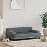 vidaXL Cama para perros de terciopelo 90x53x30 cm sofá para perros Color Azul,  Crema,  Gris claro y mas - details 3