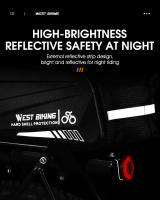 Bolsa De Bicicleta WEST BIKING De Piel Dura Multifuncional Impermeable Porta-Mochila Trasera Para Bicicleta Accesorios De Ciclismo - details 13