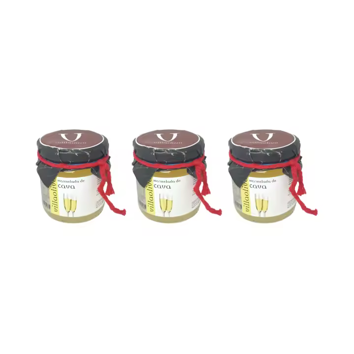 Villaolivo - Pack 3 unidades Mermelada de Cava 210g  Mermelada Gourmet  100% Natural - 1