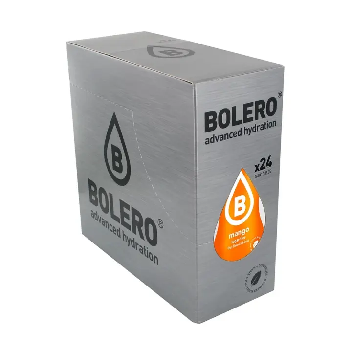 Bolero - Drink Box 24 x 9 g - Bebida de sabores baja en calorías -  Sabor: Mango - 1