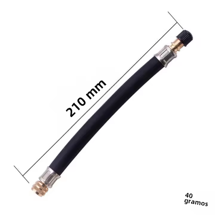 1/4Pcs Extension De Válvula De Neumático Flexible De Goma 210mm Adaptador Para Coche Camión Autobús Bicicleta Accesorios - 1