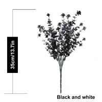 Vine De Eucalipto Artificial Negro Hojas De Eucalipto Decorativas Plásticas Para Decoración De Hogar Fiestas Jardín Propiedades Fotográficas - details 10
