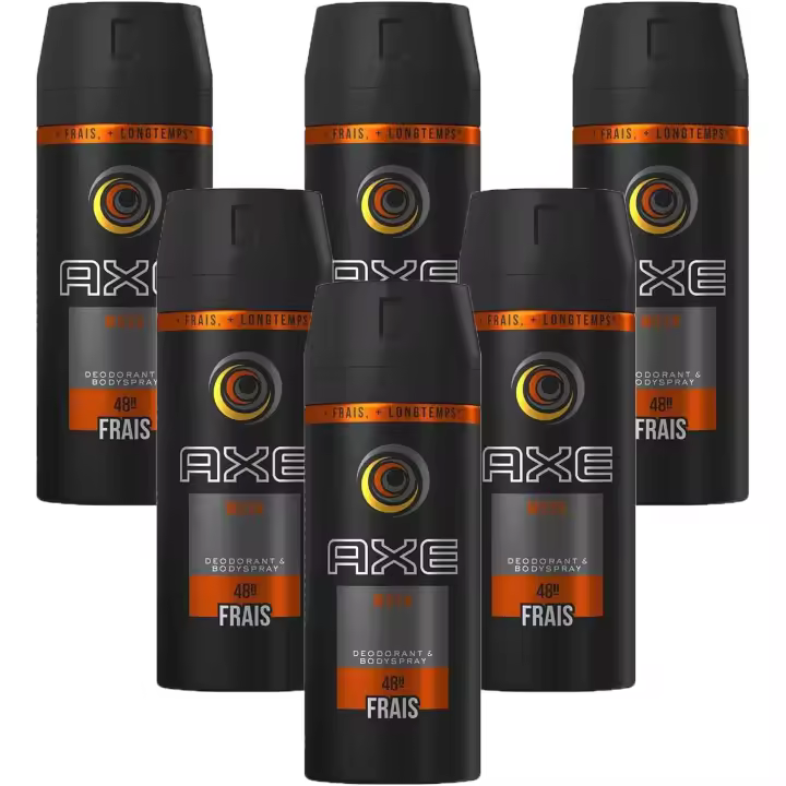 Axe Desodorante Spray Corporal Musk 150 ml Pack AHORRO 6 x 150ml - Fragancia masculina duradera y atemporal para hombres especiales - Efecto Axe garantizado. - 1
