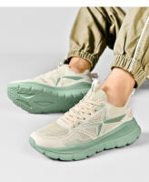 Zapatos De Correr Para Hombre Ligeros Cómodos Transpirables Moda Absorbentes De Choque Suela EVA Talla True Ankle above Microfibra Algodón Encierre De Pieza - details 21