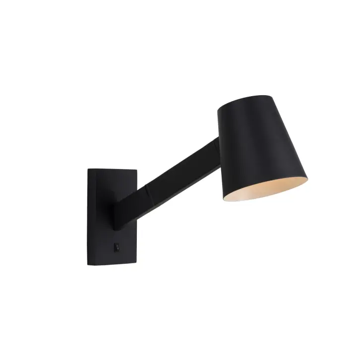 Lucide MIZUKO - Lámpara de pared - 1xE14 - Negro - 1