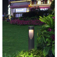 Lámpara Solar Para Jardín Control Inteligente Impermeable Decoración De Camino Luz Nocturna Para Jardín Fuente De Energía Solar ABS LED Moderno - details 5