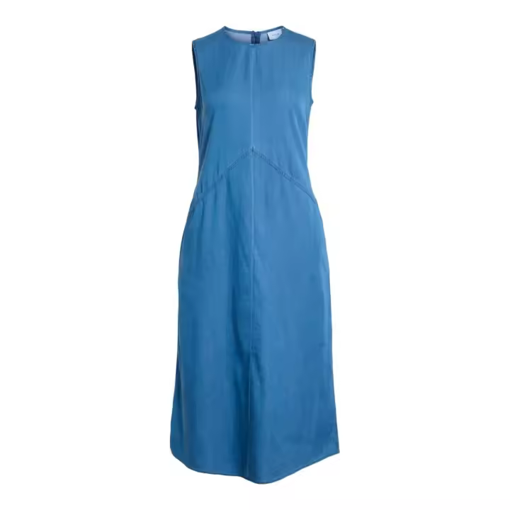VIBISTA DENIM S/L MIDI DRESS / LS Medium Blue - 1