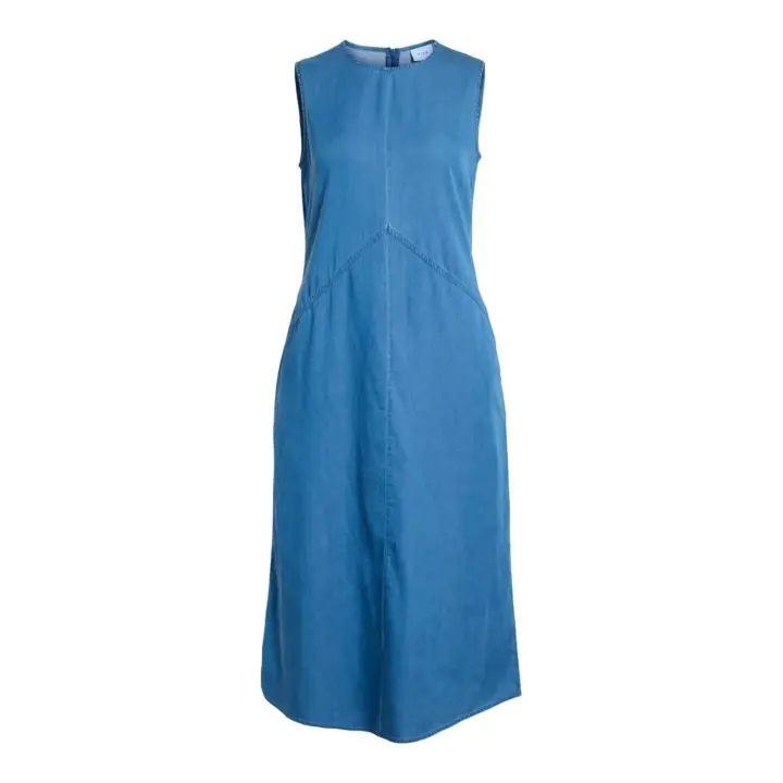 VIBISTA DENIM S/L MIDI DRESS / LS Medium Blue - 1
