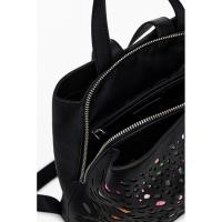 DESIGUAL AKP25_2000 Bolsos sport de mujer 35199 25V MOCHILA NEGRA COLORES - details 1