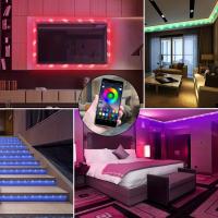 Tiras LED RGB Bluetooth Musica Sincronizada 45M (3 Rolls De 15M) Control Remoto Y APP Color Cambiable Para Decoración De Hogar - details 5