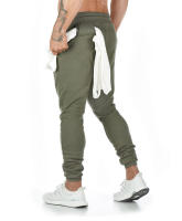 Pantalones Deportivos Casuales Para Hombres Algodón Fitness Entrenamiento Correr Pantalones Largos De Cintura Media Talla S a XXXL - details 19