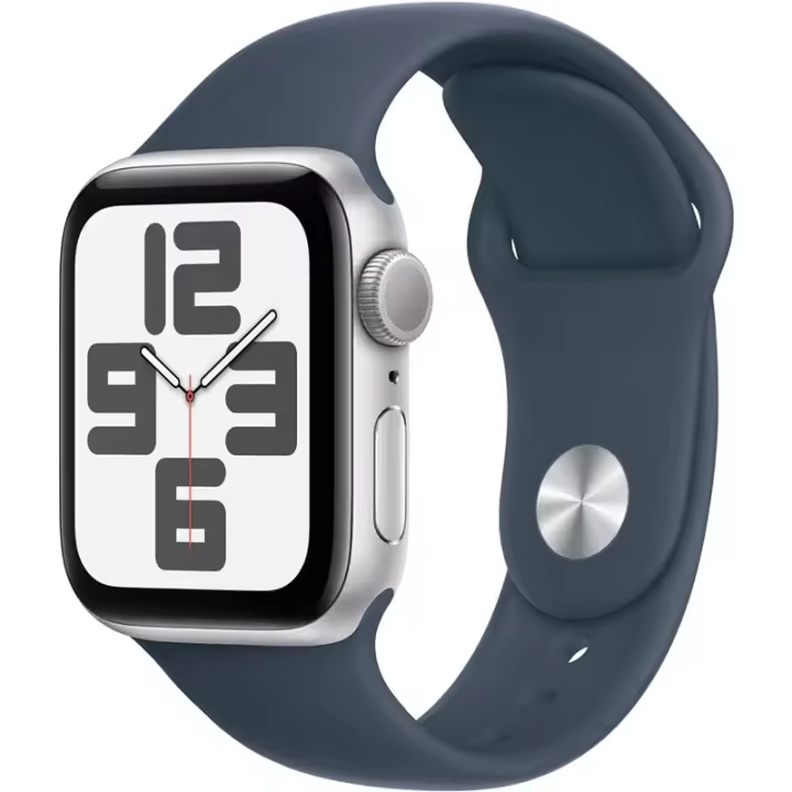 Apple Watch SE 2023 GPS 40 mm CA Aluminio Plata/Azul Storm Correa deportiva M/L - 1