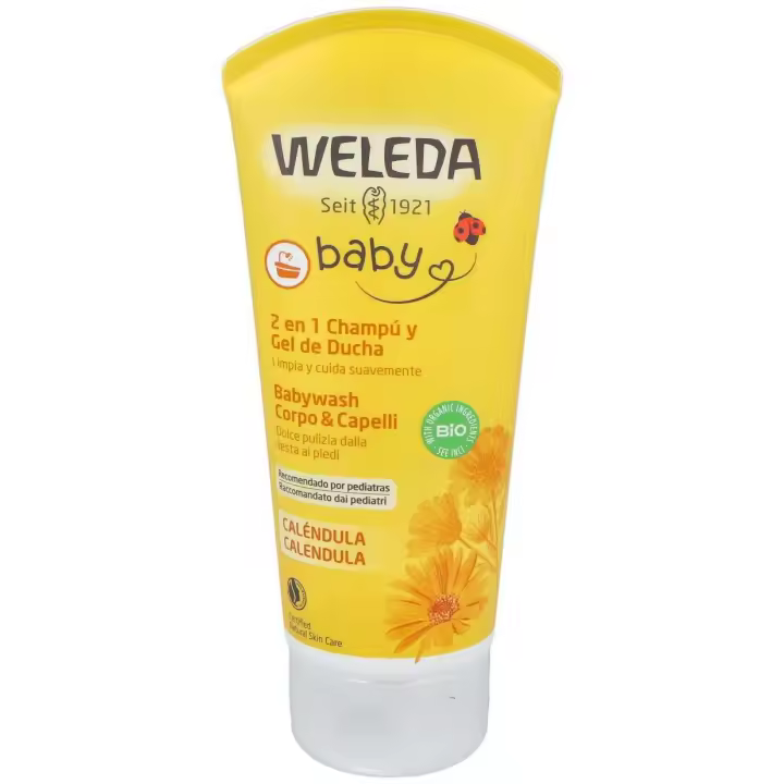 Weleda Baby 2 En 1 Champú Y Gel De Ducha De Caléndula 200Ml - 1