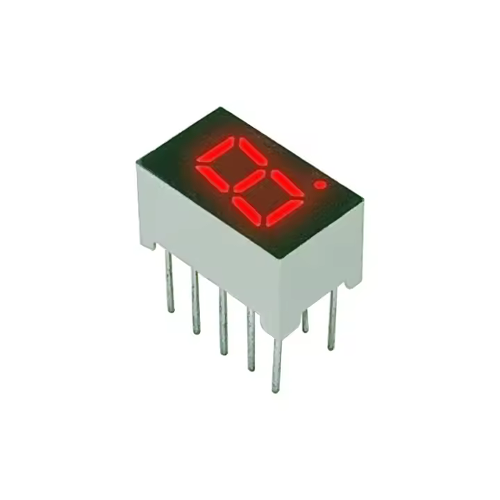 10pcs Pantalla Digital De 7 Segmentos LED Rojo 0.3 Pulgadas 1 Bit Dígito Común Anodo Y Catodo Para Uso Indoor - 1
