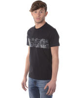 Camiseta Emporio Armani EA7 Algodon Hombre Negro 3 ZPT44PJ30Z 1200 - details 3