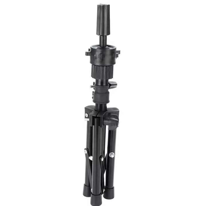Soporte de tripode ajustable, mini soporte para Cabeza de entrenamiento, soporte para maniquí, soporte para Peluca ajustable, soporte para peluquería - 1