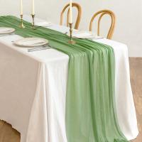 Corredor De Mesa Semi-Transparente Vintage De Queso Gauze Para Bodas Comidas De Fiesta Navidad Banquete Decoración De Pastel - details 1