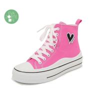 Eva Zorteon- Zapatillas Deportivas Abotinada de Lona para Mujer - Estilo Bamba con Material Textil y Cierre de Cordones - details 4