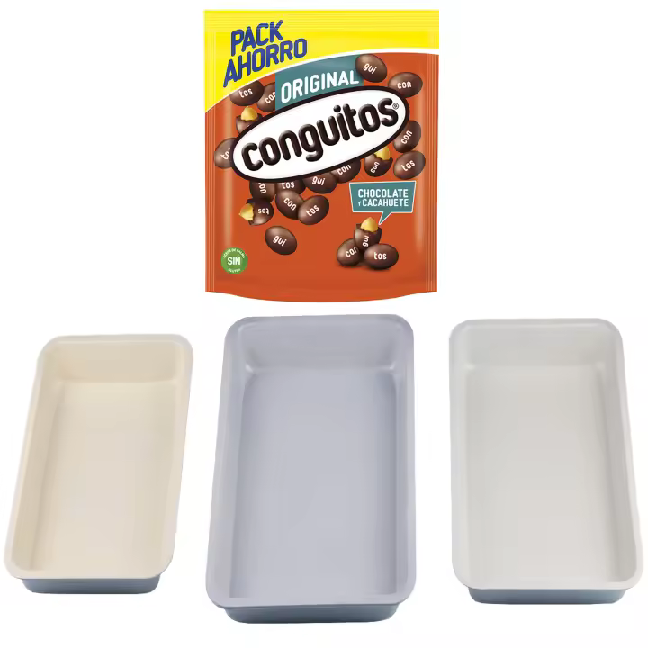 Pack repostería:CONGUITOS NEGRO DOYPACK 350G+Set 3pc moldes para horno menorca - 1