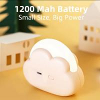 Lámpara Nocturna Creativa De Nubes Recargable Por USB Iluminación LED Portátil Para Dormitorio Regalo Original Para Dormir - details 6