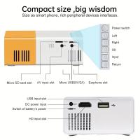 Proyector Mini HD YG300 Para El Hogar Y Exteriores Ideal Para Películas Camping Cine Y Juegos Incluye Adaptador De Energía AC - details 3