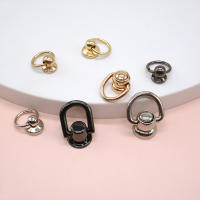 Anclaje De Manija De Cadena De Bolso En Forma De D Metal Accesorio De Hardware Para Bolsos Clip Lateral De Anillo D - details 2