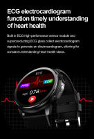 Smartwatch ECG función ECG, 1,43 pulgadas ultra retina 466 * 466 pantalla táctil completa, llamada bluetooth, la medición no invasiva de glucosa, temperatura corporal, oxígeno en sangre, control de la presión, la formación respiratoria - details 5