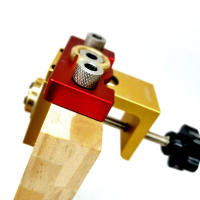 Juego De 3 En 1 Herramienta De Carpintería Para Agujeros De Bolsillo En Aleación De Aluminio Guía De Perforación Para Tablas De Madera 8/10/15mm - details 6