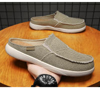 Zapatillas De Verano Para Hombre Clásicas Al Aire Libre Zapatillas De Lazo Ligero Transpirable Pantuflas Casuales Para Interior Material Superior De Lona Suela EVA Talla Verdadera - details 21