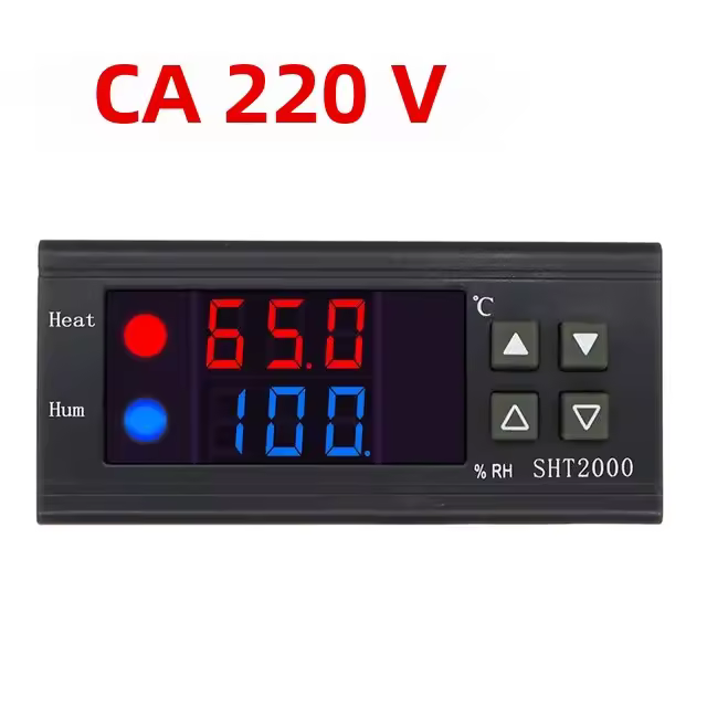 Controlador De Temperatura Y Humedad SHT2000 Termómetro Y Humidímetro Para Fermentación En Casa Termostato Y Humidistat Digital Para Incubador Interno - 1