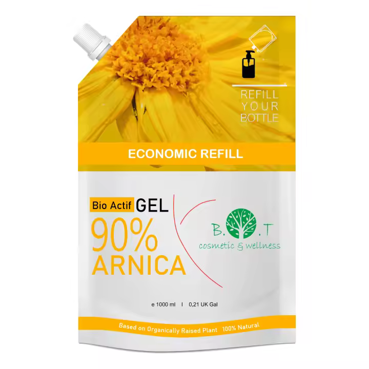 B.O.T Cosmetic & Wellness - Gel de Árnica Forte 100% Natural para Masaje Muscular Relajante - Alivio Inmediato - Mejora Circulación Piernas Cansadas y Piernas Hinchadas - 1