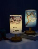 Lámpara De Mesa LED Cuadrada Decorativa De Flor De Cerezo Luz Nocturna Dimmerable Estilo Chino Sencilla Para Dormitorio Lámpara De Borde - details 10