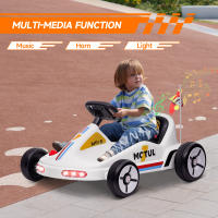 AIYAPLAY Kart Eléctrico para Niños de +3 Años Kart Eléctrico 6 V con Música Luz Bocina Cinturón de Seguridad Go Kart Carga 50 kg - details 4