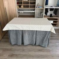 Ropa Chenilla Eco 8 Pliegues color Gris (incluye tapete) decopaq - details 1
