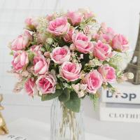 1/3Pcs Arreglo De Rosas Artificiales Para Decoración De Hogar Y Jardín Decoración De Bodas Y Fiestas Fake Flowers Para Exterior Y Navidad - details 8