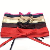 Cinturón Ancho De Imitación De Cuero PU Para Mujer Estilo Europeo Y Americano Versátil Con Lazo De Cintura Accesorio De Ropa - details 2