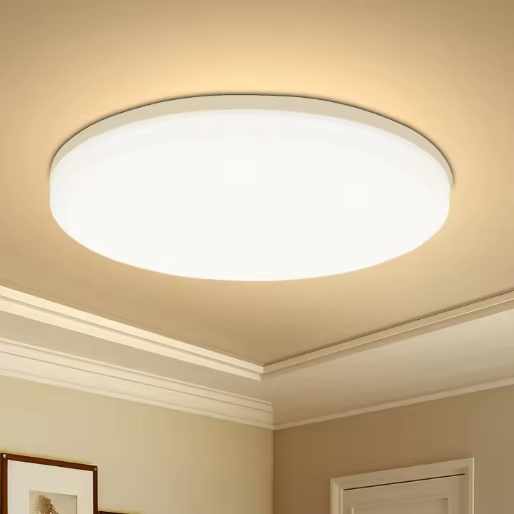 Luz De Techo LED Redonda Moderna Para Decoración Del Hogar Iluminación De Techo Self-Contained Energía Ahorro Para Sala De Estar Dormitorio Cocina - 1