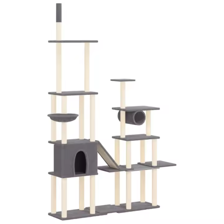 Rascador para Gatos with postes de isal gris obscure279 cm - 1